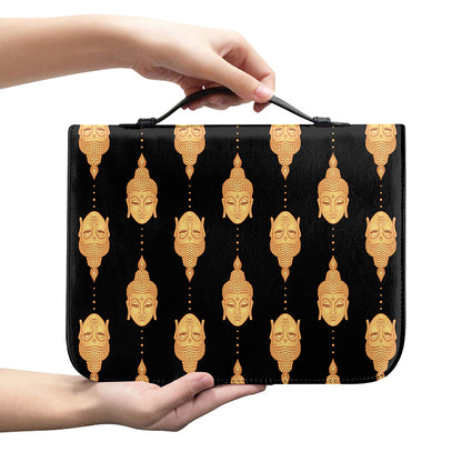 Buddha Pattern Print Leather Bible Cover