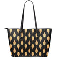 Buddha Pattern Print Leather Tote Bag With Zipper