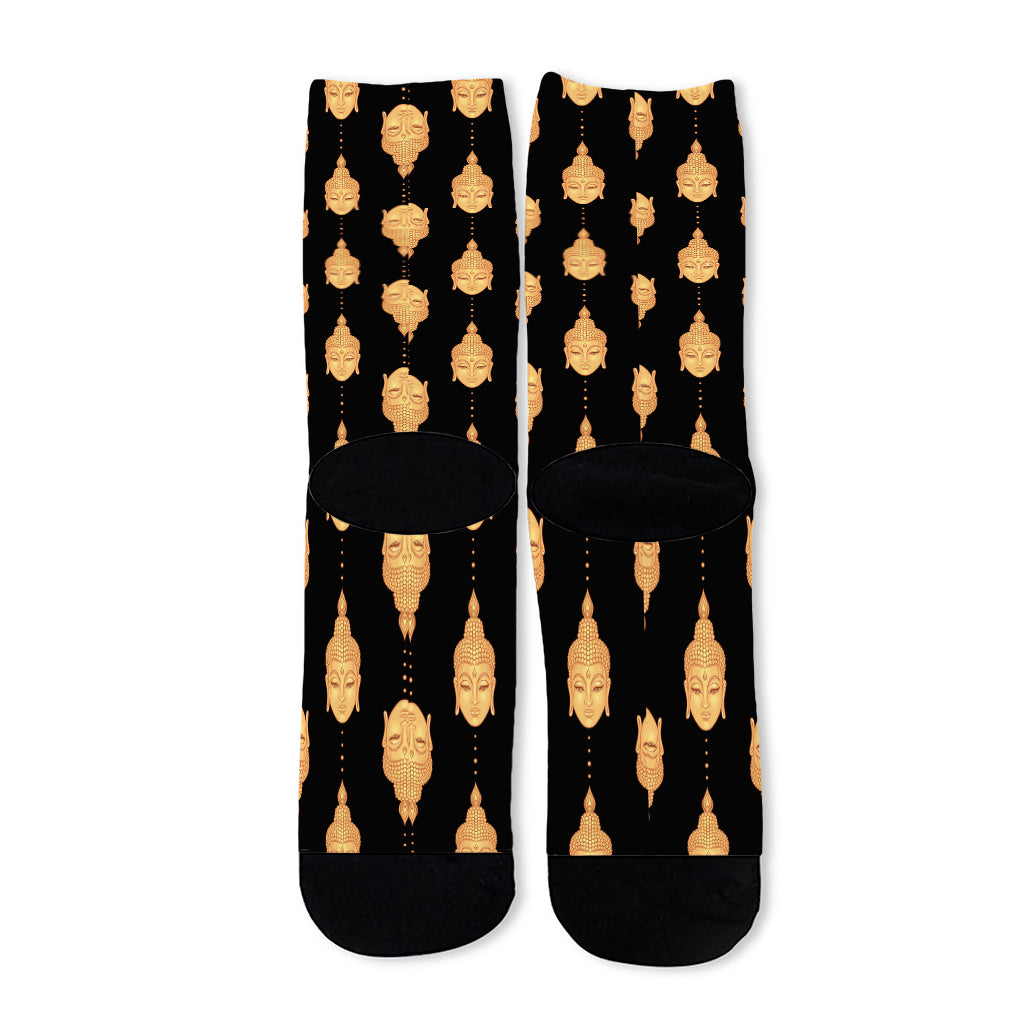 Buddha Pattern Print Long Socks