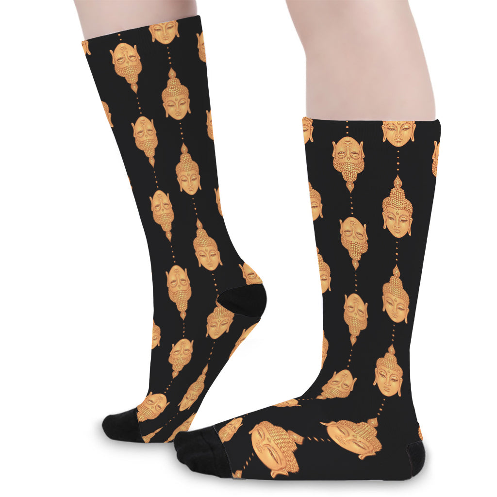 Buddha Pattern Print Long Socks