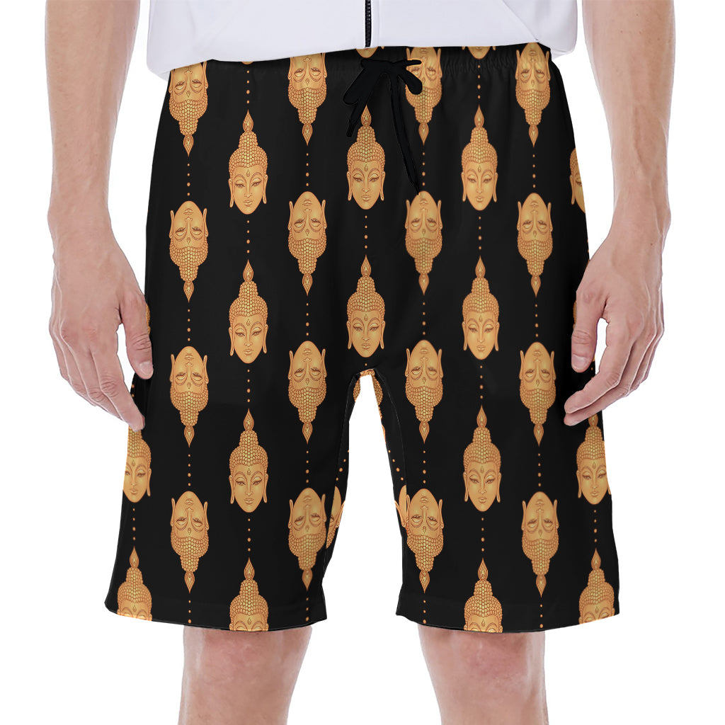 Buddha Pattern Print Men's Beach Shorts