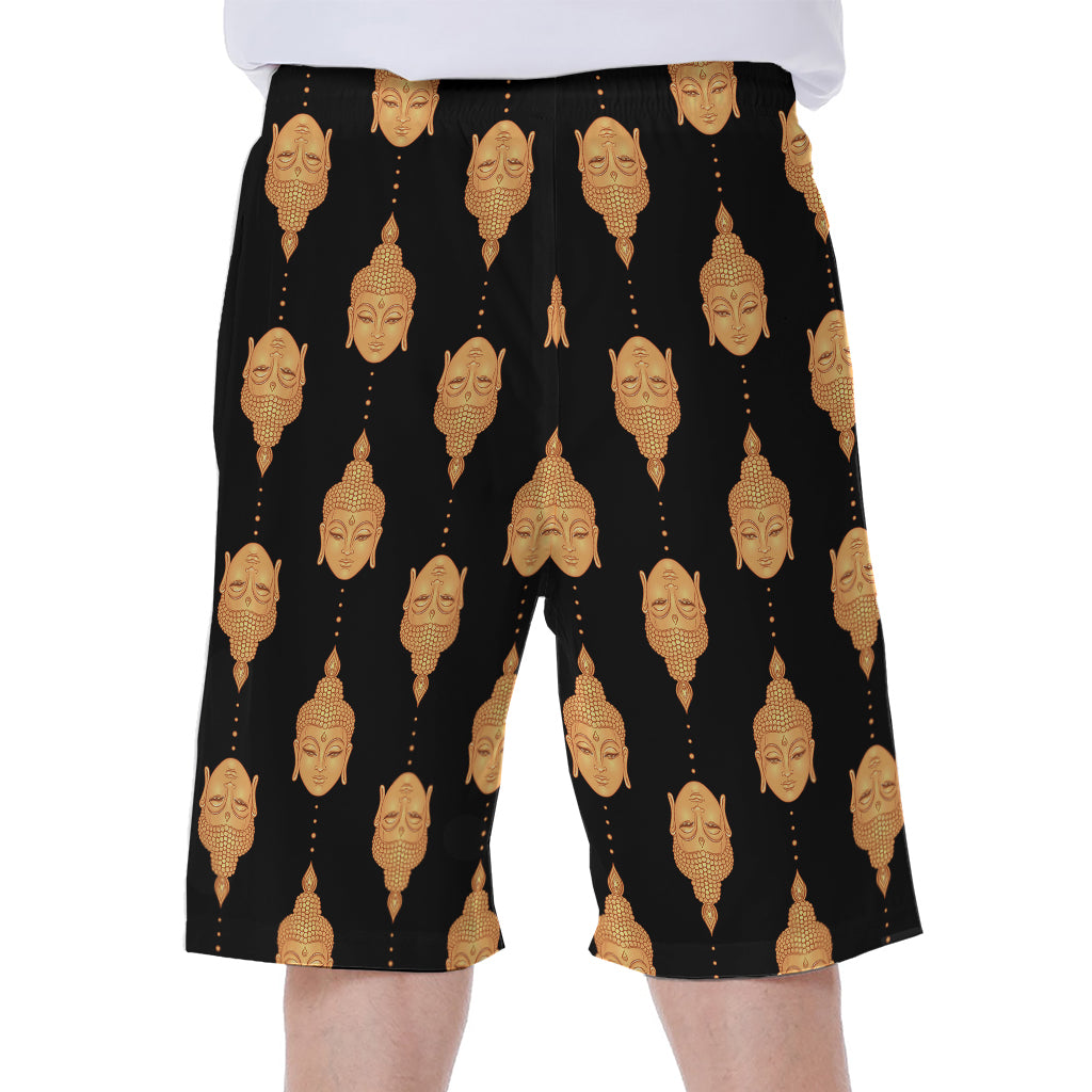 Buddha Pattern Print Men's Beach Shorts