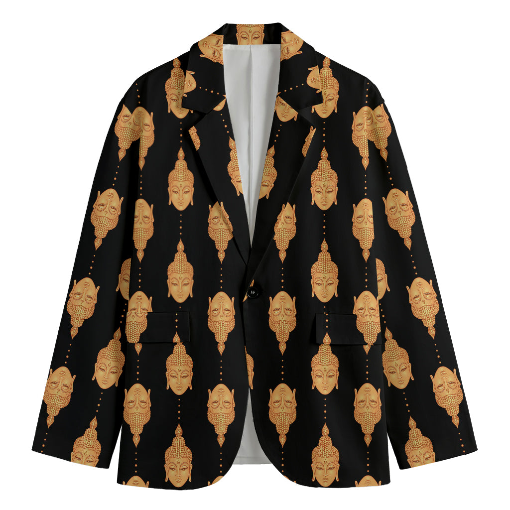 Buddha Pattern Print Men's Blazer