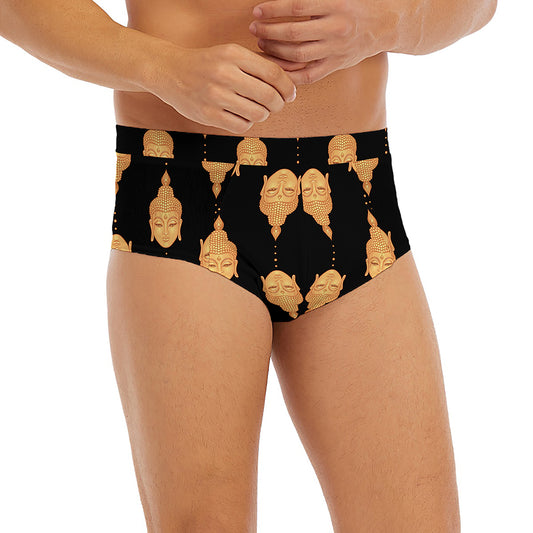 Buddha Pattern Print Men's Briefs