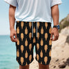 Buddha Pattern Print Men's Cargo Shorts