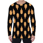 Buddha Pattern Print Men's Long Sleeve T-Shirt