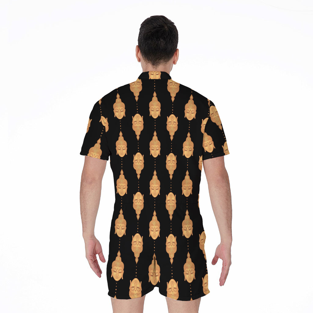 Buddha Pattern Print Men's Rompers