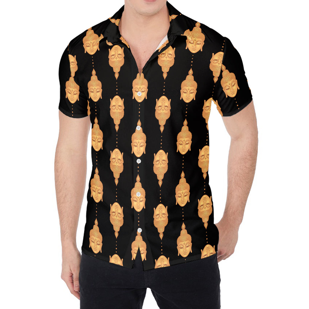 Buddha Pattern Print Men's Shirt