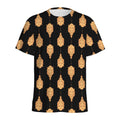 Buddha Pattern Print Men's Athletic T-Shirt
