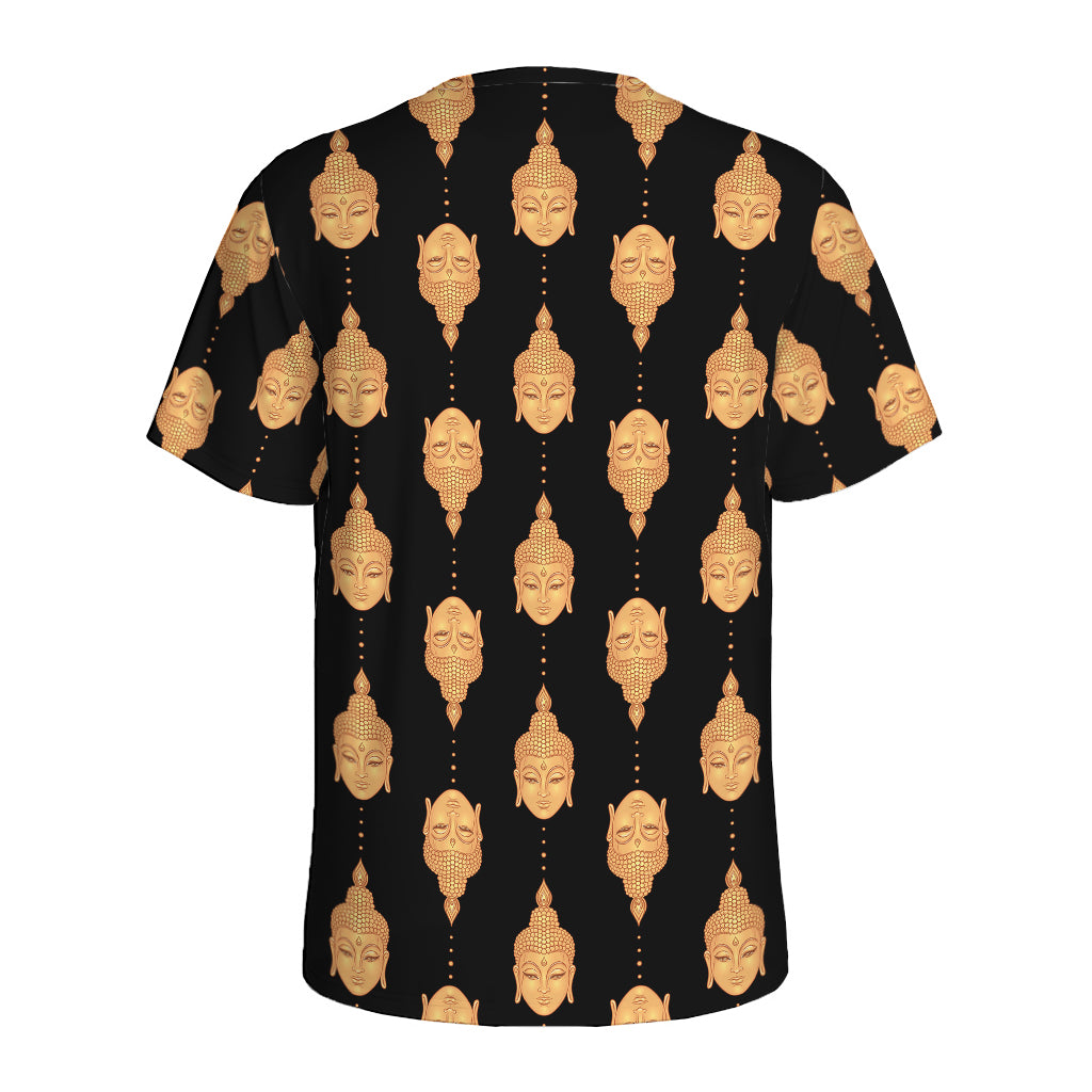 Buddha Pattern Print Men's Sports T-Shirt