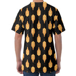 Buddha Pattern Print Men's Velvet T-Shirt