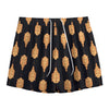 Buddha Pattern Print Mesh Shorts