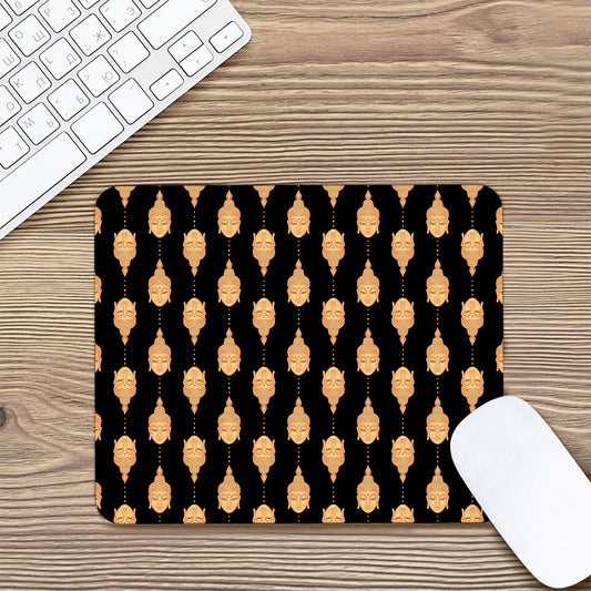 Buddha Pattern Print Mouse Pad