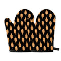 Buddha Pattern Print Oven Mitts