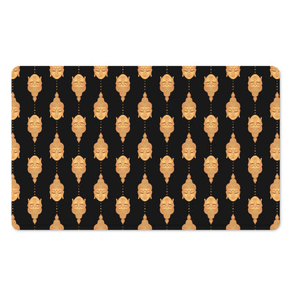 Buddha Pattern Print Polyester Doormat