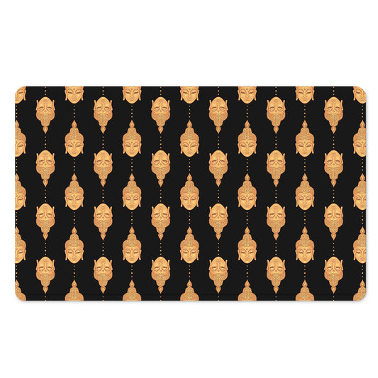 Buddha Pattern Print Polyester Doormat