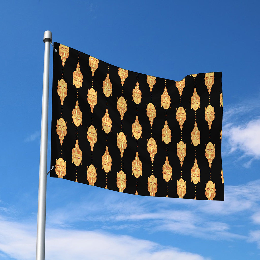 Buddha Pattern Print Polyester Flag