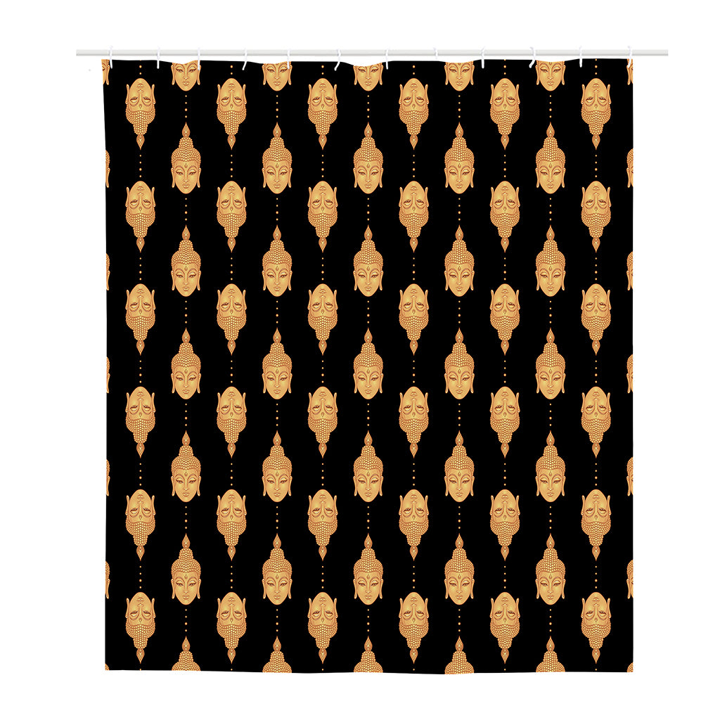 Buddha Pattern Print Polyester Shower Curtain