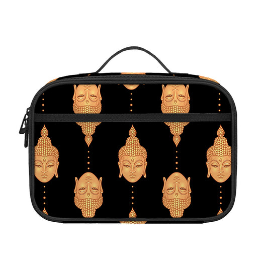Buddha Pattern Print Portable Lunch Bag
