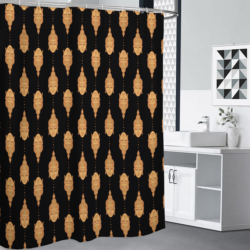 Buddha Pattern Print Premium Shower Curtain