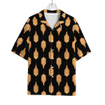 Buddha Pattern Print Rayon Hawaiian Shirt