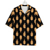 Buddha Pattern Print Rayon Hawaiian Shirt