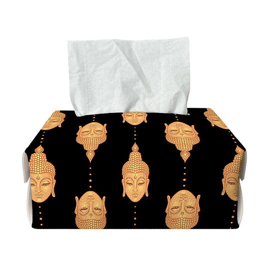 Buddha Pattern Print Rectangle Tissue Box Cover