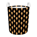 Buddha Pattern Print Round Laundry Basket