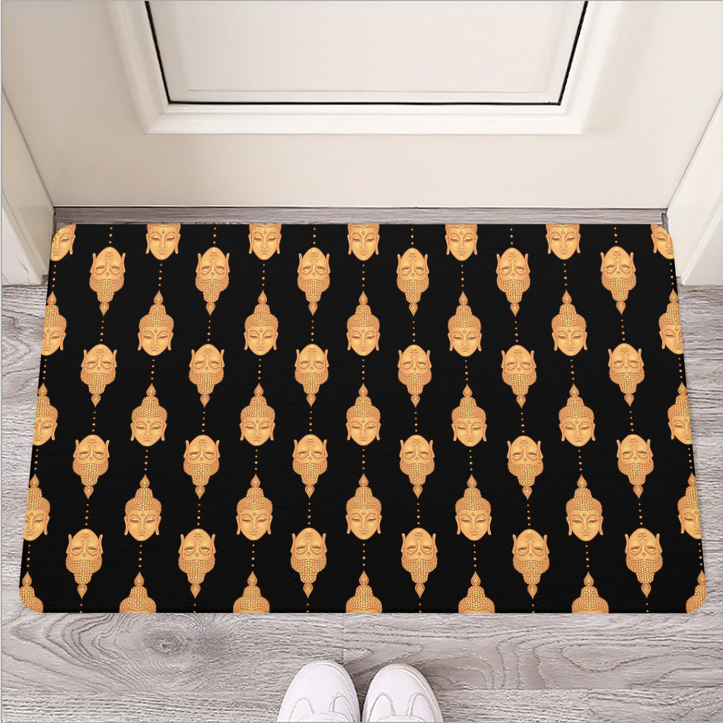 Buddha Pattern Print Rubber Doormat