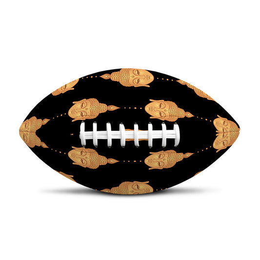 Buddha Pattern Print Rugby Ball