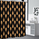 Buddha Pattern Print Shower Curtain