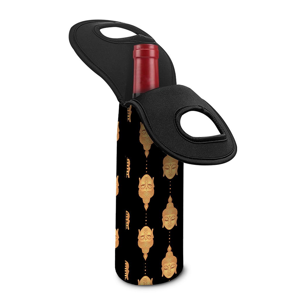 Buddha Pattern Print Single Neoprene Wine Tote
