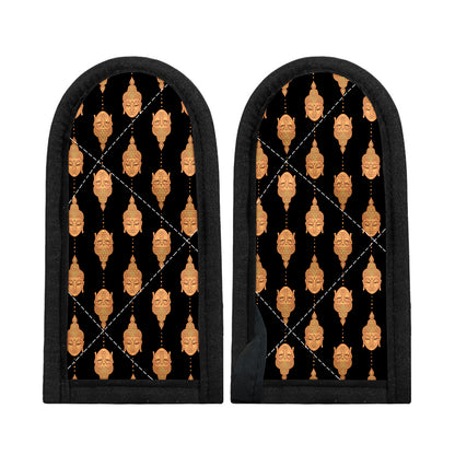 Buddha Pattern Print Skillet Handle Cover