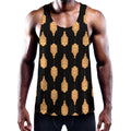 Buddha Pattern Print Men's Workout Tank Top
