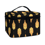 Buddha Pattern Print Travel Makeup Bag
