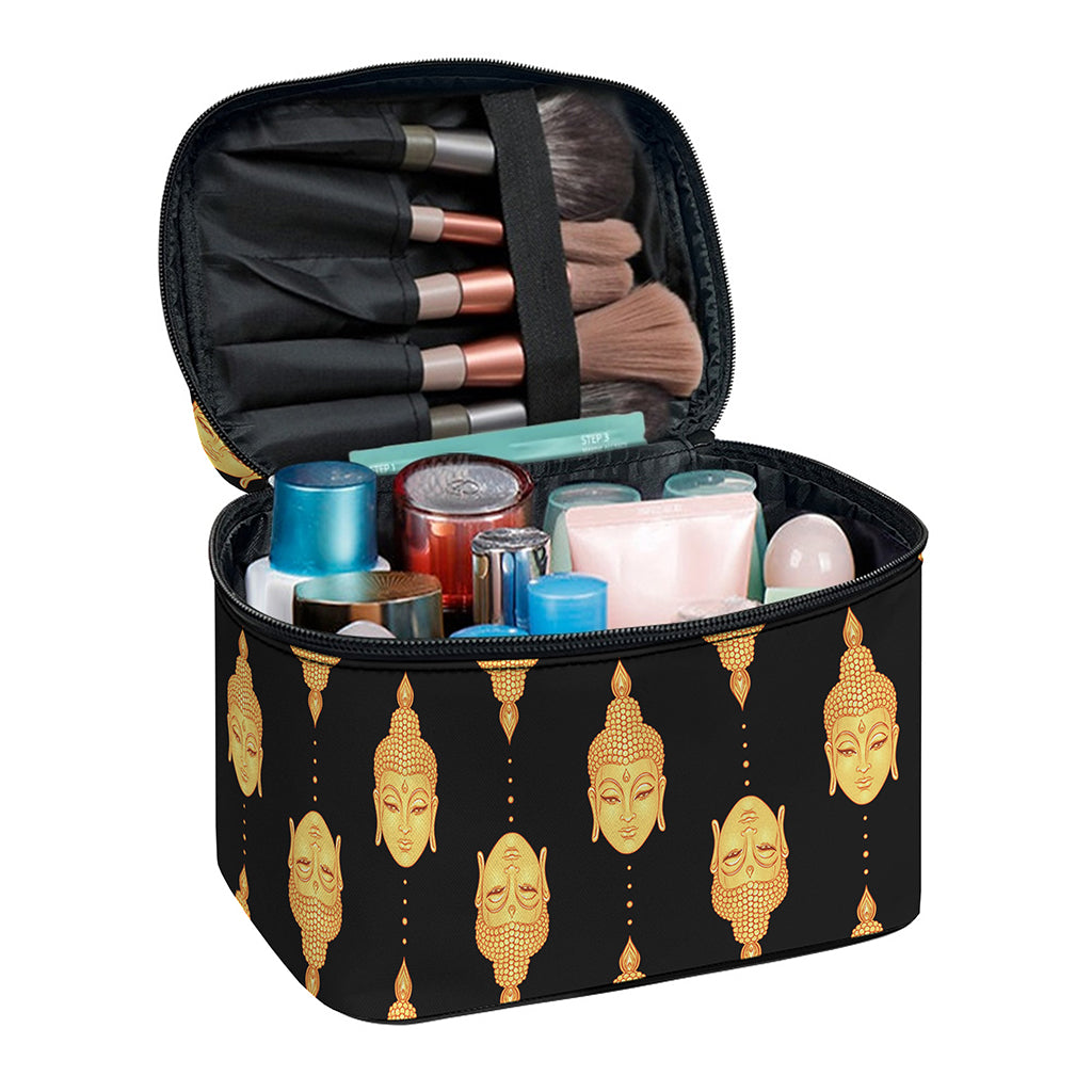 Buddha Pattern Print Travel Makeup Bag