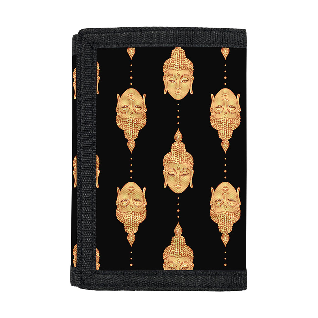 Buddha Pattern Print Trifold Wallet