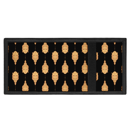 Buddha Pattern Print Trifold Wallet