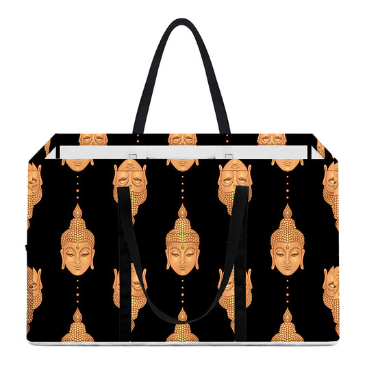 Buddha Pattern Print Utility Tote Bag