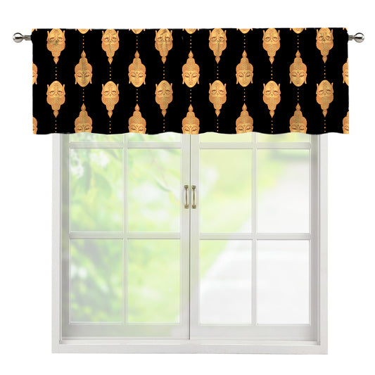 Buddha Pattern Print Window Valance