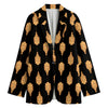 Buddha Pattern Print Women's Blazer