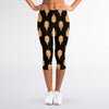 Buddha Pattern Print Women's Capri Leggings