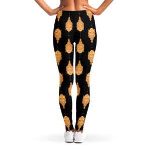 Buddha Pattern Print Women's Leggings