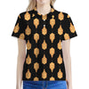 Buddha Pattern Print Women's Polo Shirt