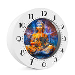Buddha Statue Mandala Print Alarm Clock