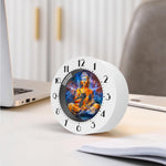 Buddha Statue Mandala Print Alarm Clock