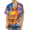 Buddha Statue Mandala Print Aloha Shirt