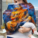 Buddha Statue Mandala Print Baby Seat Cover