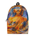 Buddha Statue Mandala Print School Backpack