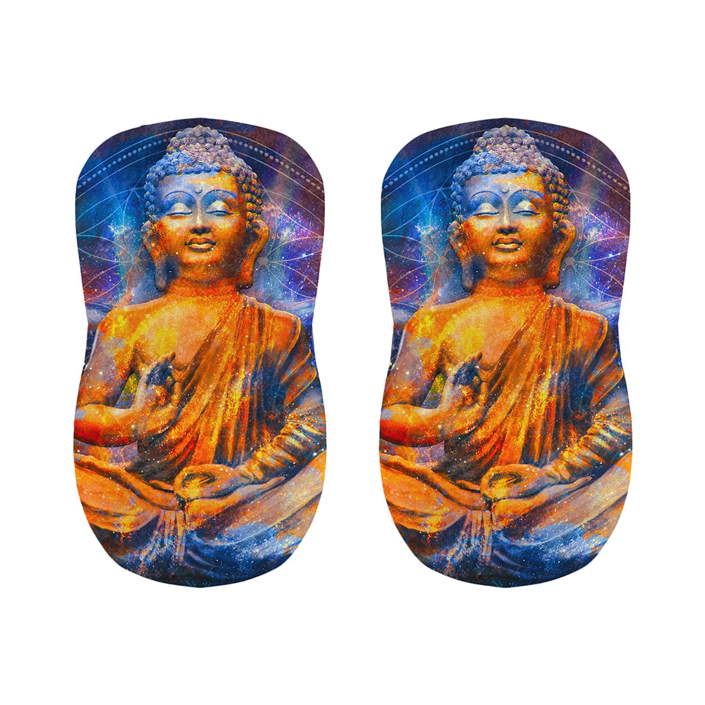Buddha Statue Mandala Print Bar Stool Covers